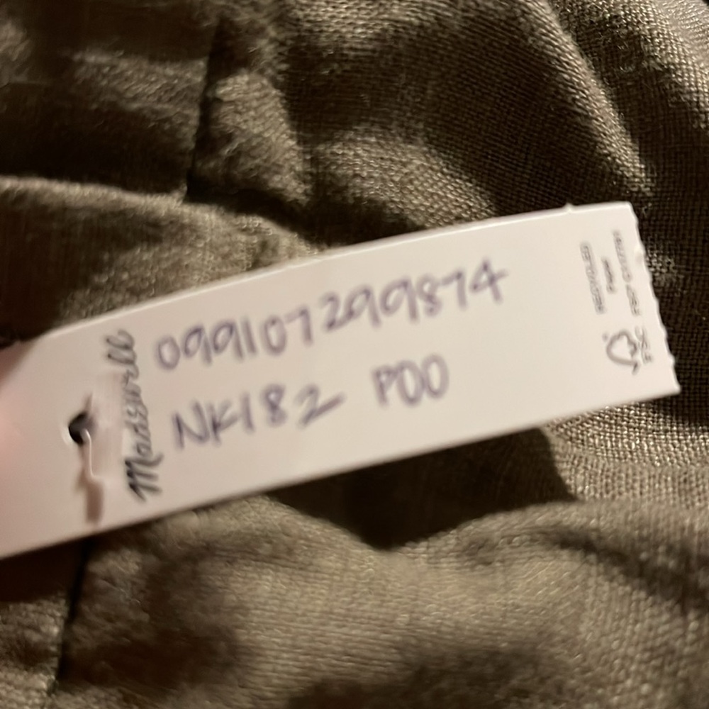 Madewell The Petite Harlow Wide-Leg Pants Size 00P in 100% Linen - Picture 8 of 9